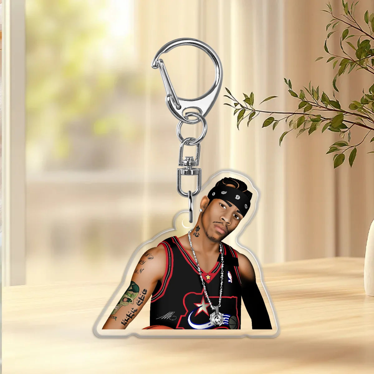 The Answer Epoxy Keychain
