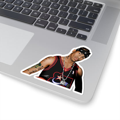 Kiss-Cut Sticker – Hip-Hop Artist Portrait Laptop Decal