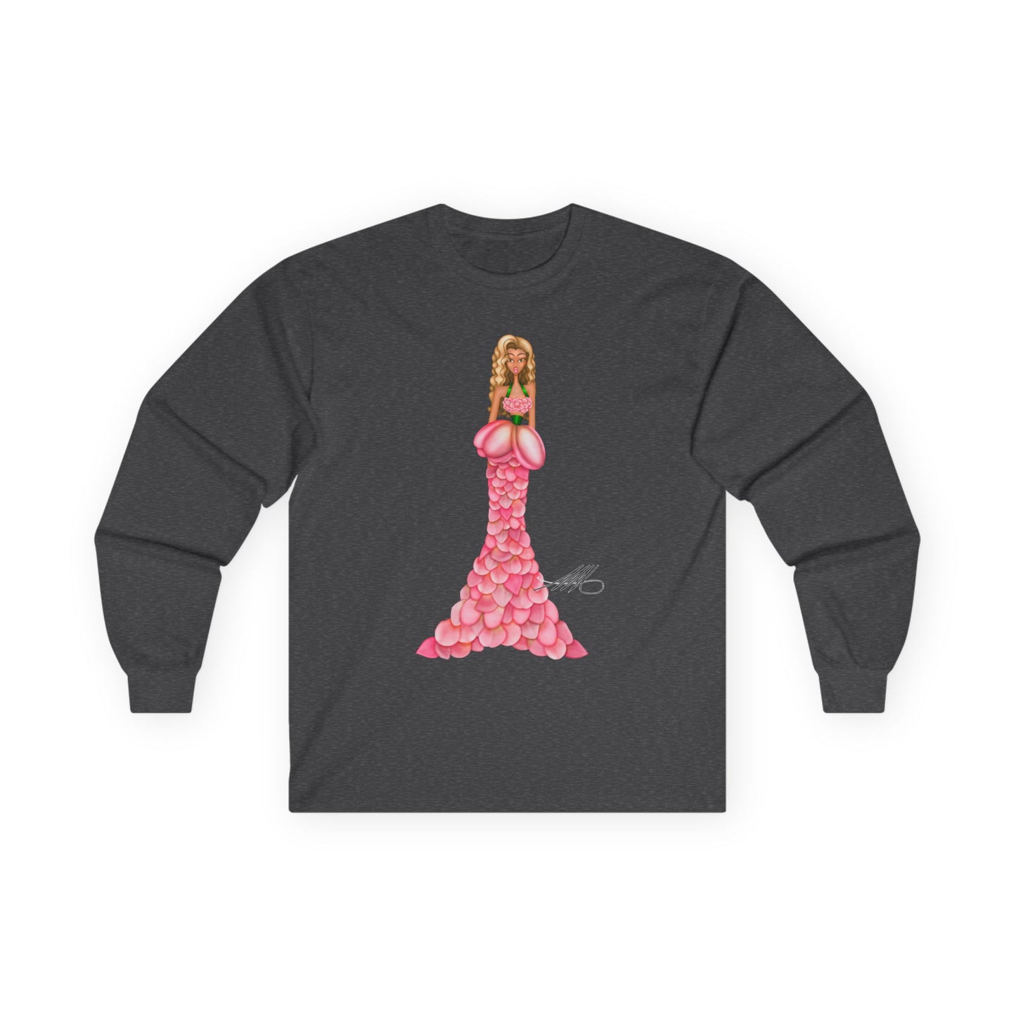 Jazmine's Petal Gown Long Sleeve T-Shirt