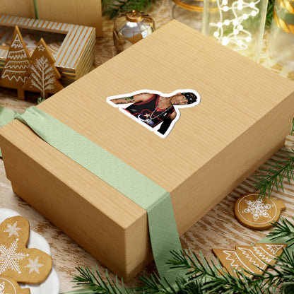 Kiss-Cut Sticker – Hip-Hop Artist Portrait Laptop Decal