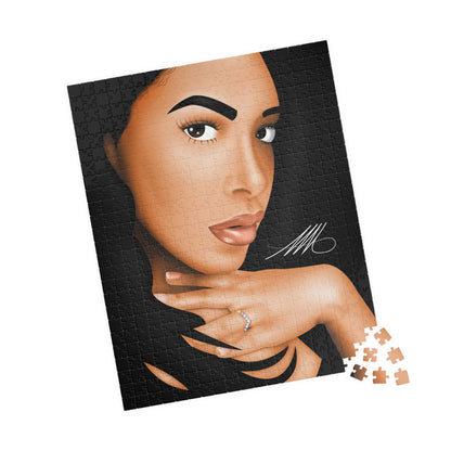 Glamorous Woman Portrait Jigsaw Puzzle