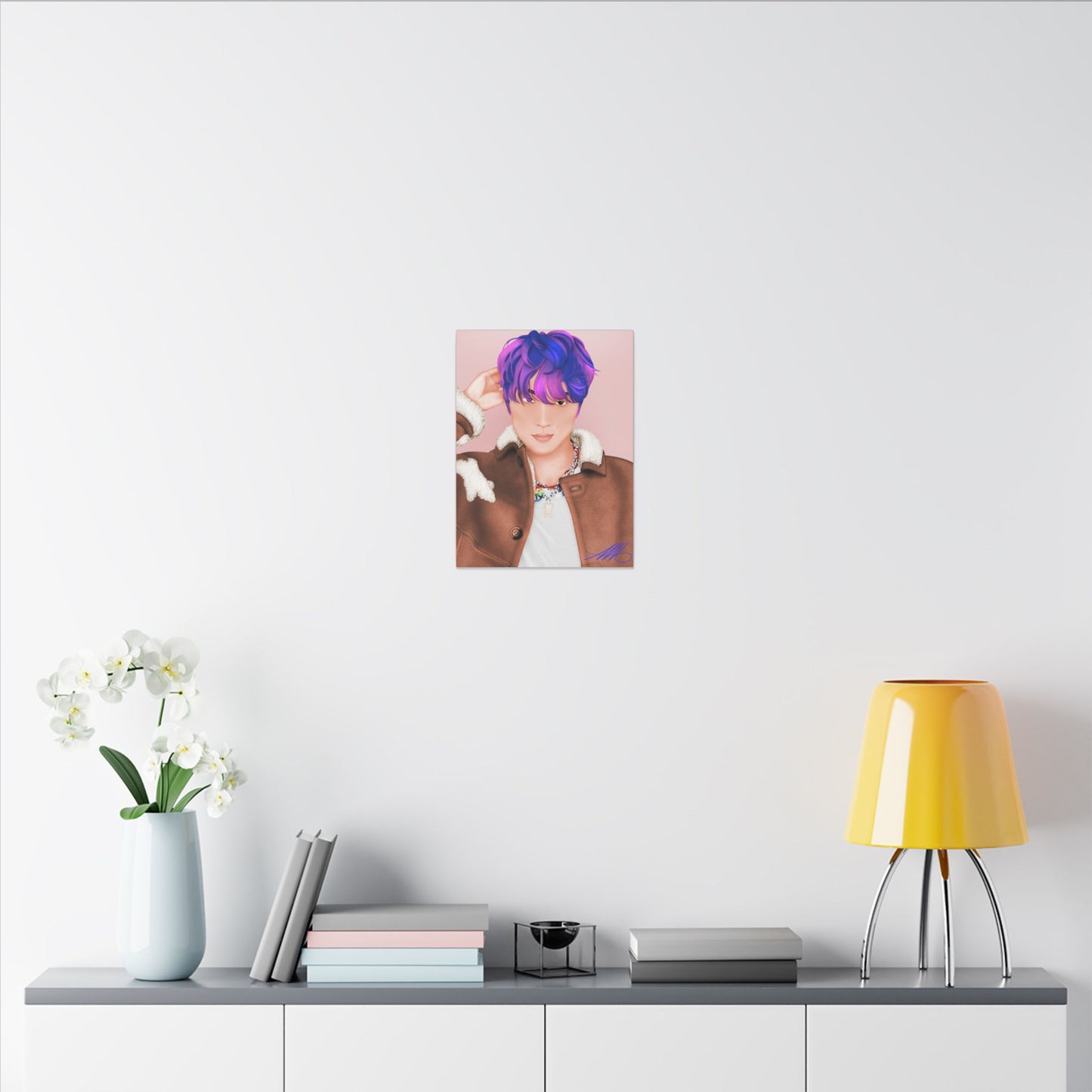 Haechan Fanart Matte Stretched Canvas