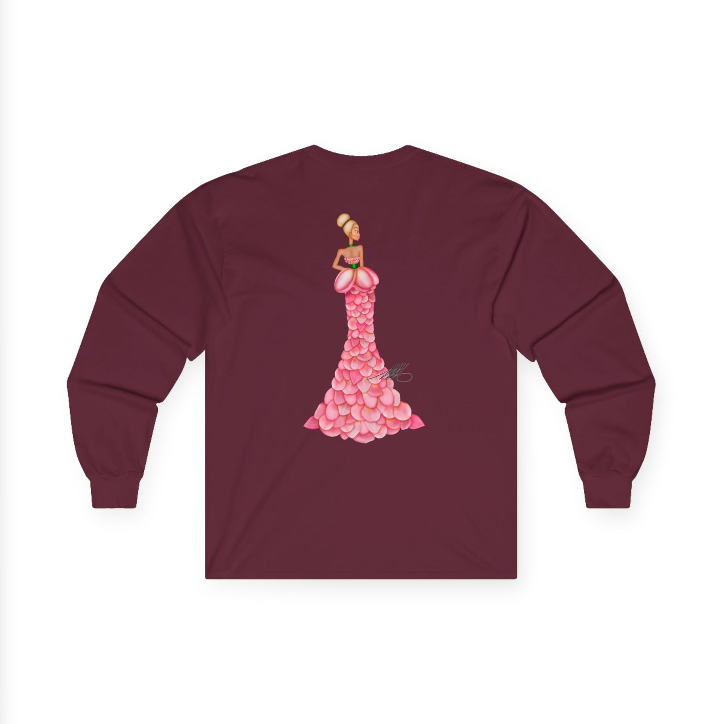 Jazmine's Petal Gown Long Sleeve T-Shirt