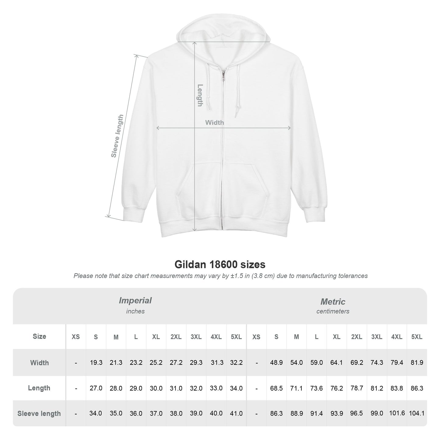 AprilnDrew Unisex Full Zip Hooded Sweatshirt