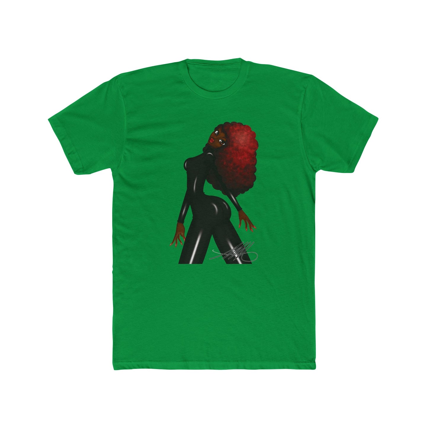 Ms. Red Cotton Crew Tee (Red or Green)