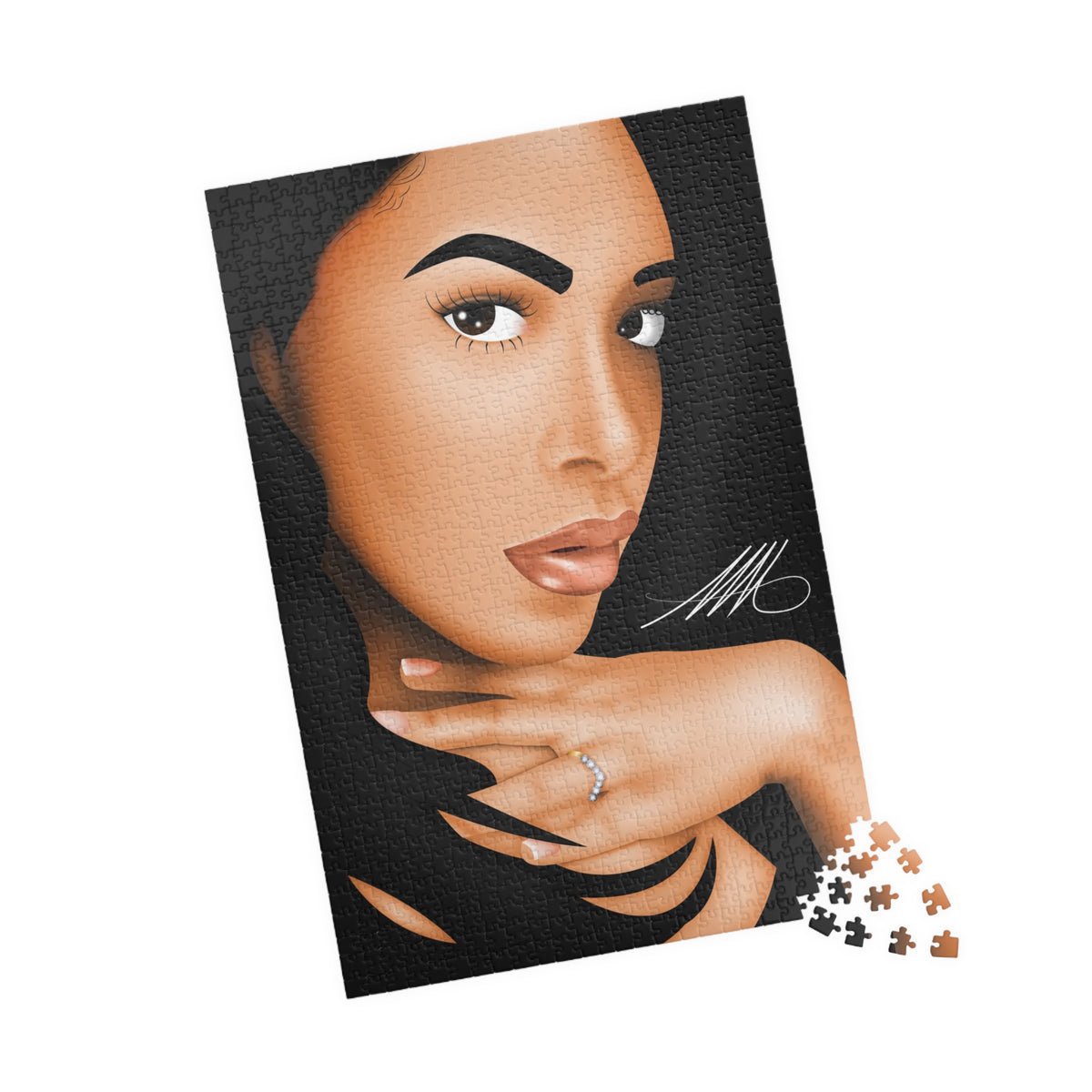 Glamorous Woman Portrait Jigsaw Puzzle