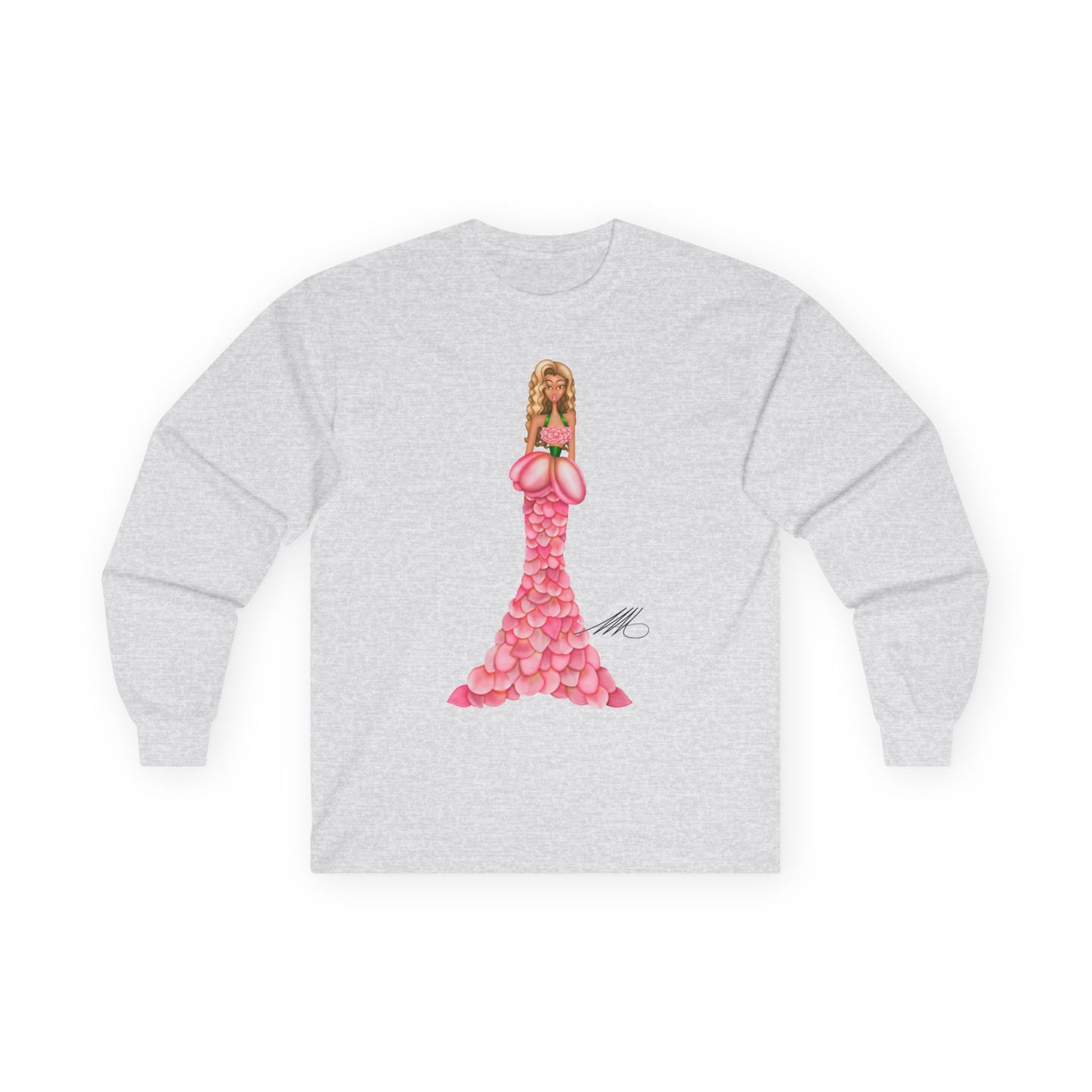 Jazmine's Petal Gown Long Sleeve T-Shirt