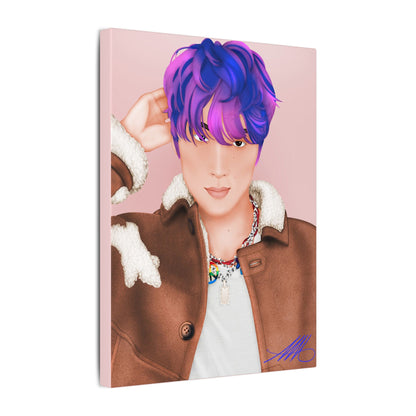 Haechan Fanart Matte Stretched Canvas