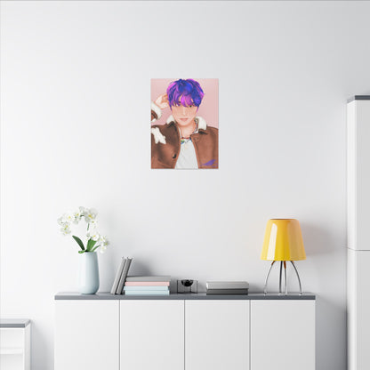 Haechan Fanart Matte Stretched Canvas