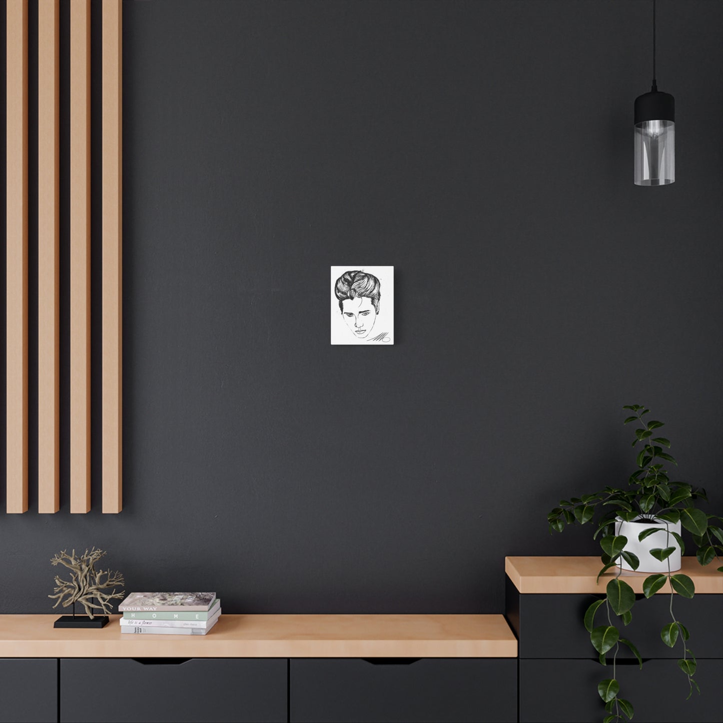 JW fanart Sketch on Matte Stretched Canvas