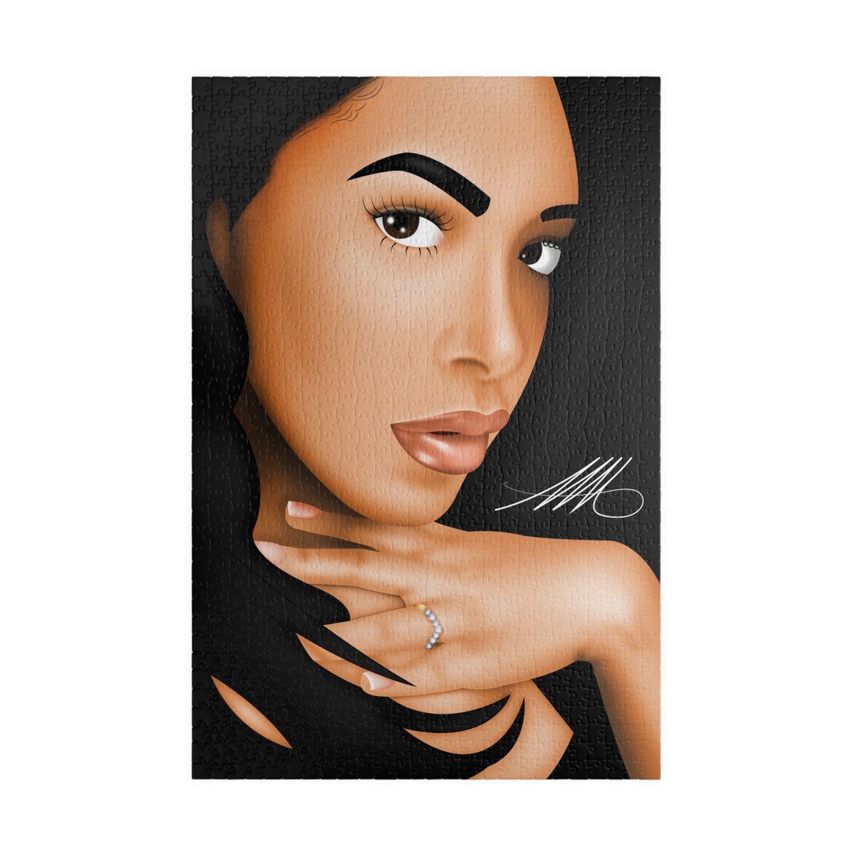 Glamorous Woman Portrait Jigsaw Puzzle