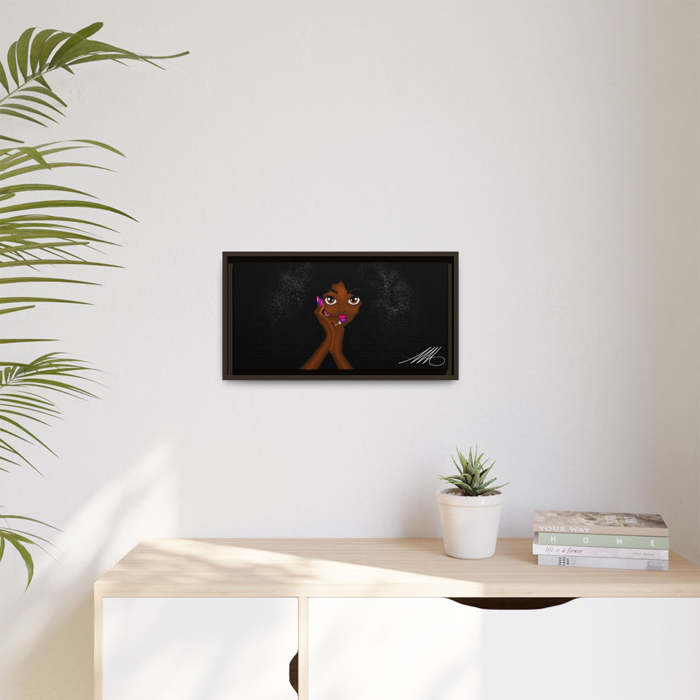 Framed Matte Canvas (Multi-color)
