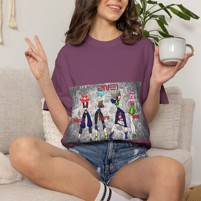 Anime-Inspired Fashion Characters Graphic T-Shirt