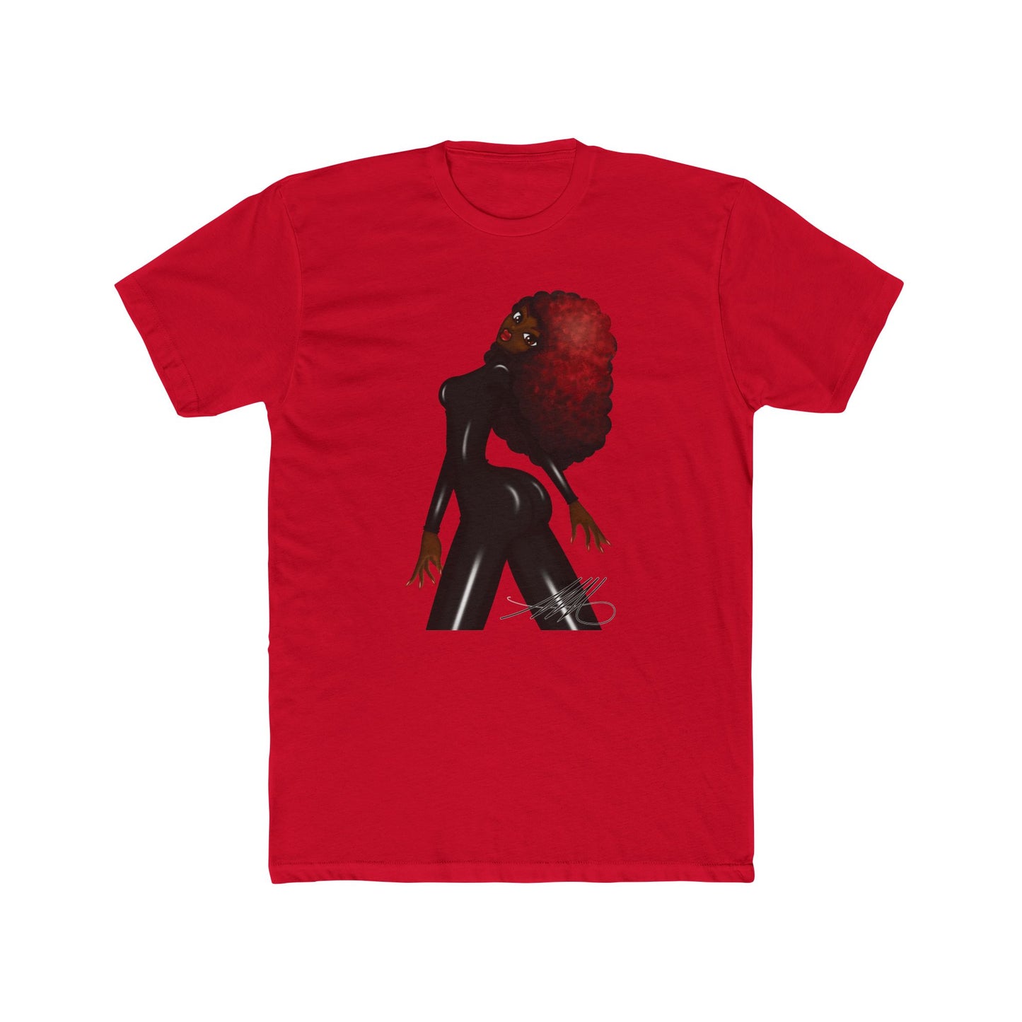 Ms. Red Cotton Crew Tee (Red or Green)