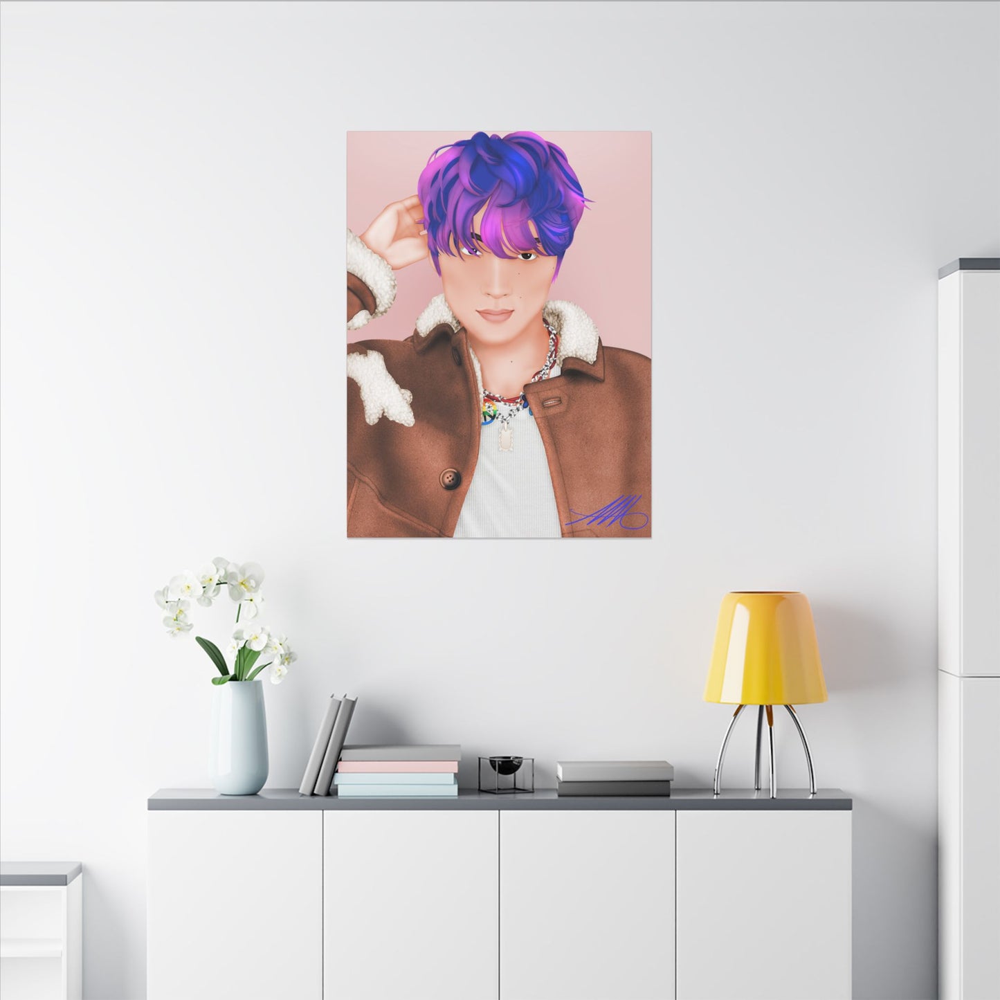 Haechan Fanart Matte Stretched Canvas