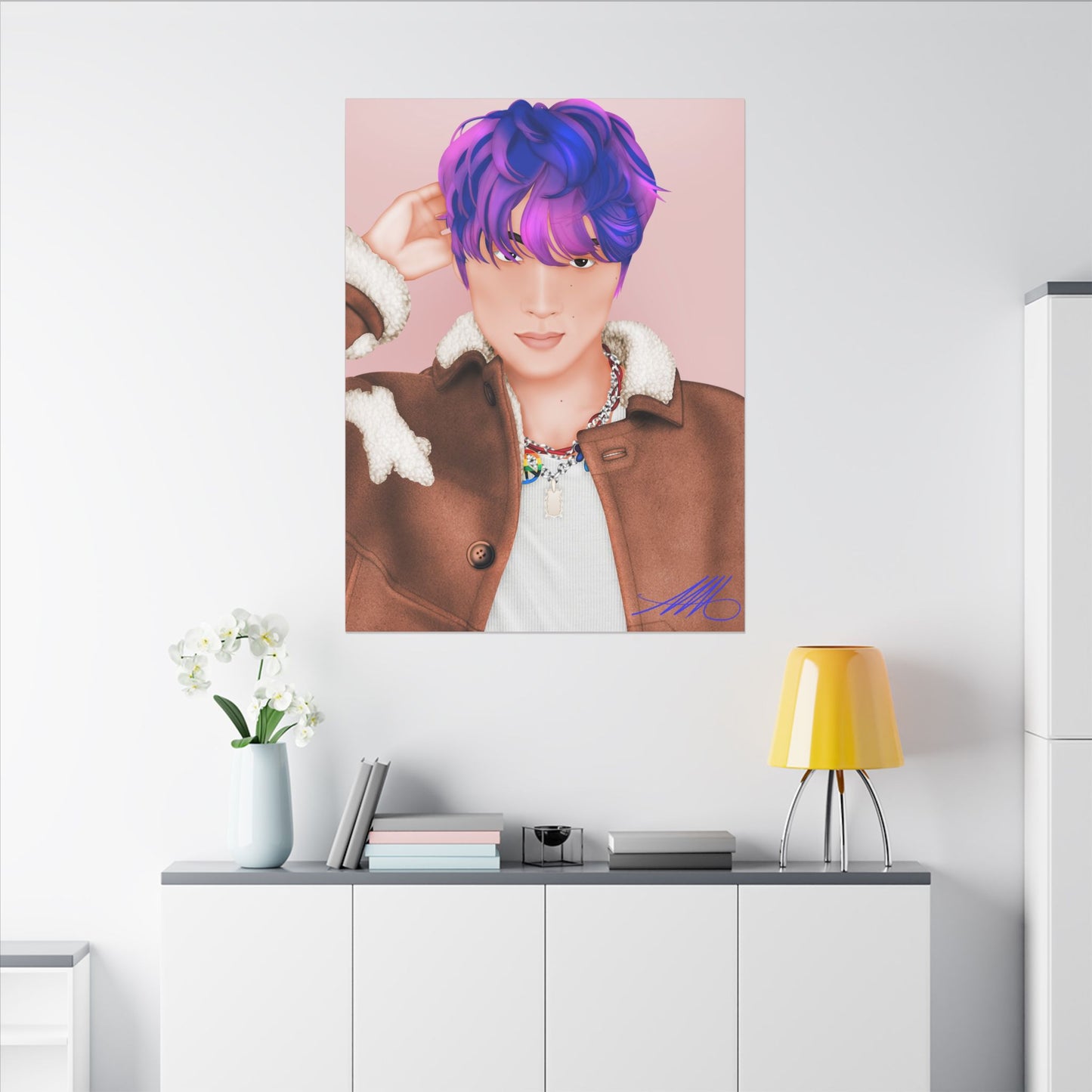 Haechan Fanart Matte Stretched Canvas