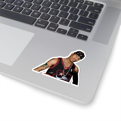 Kiss-Cut Sticker – Hip-Hop Artist Portrait Laptop Decal