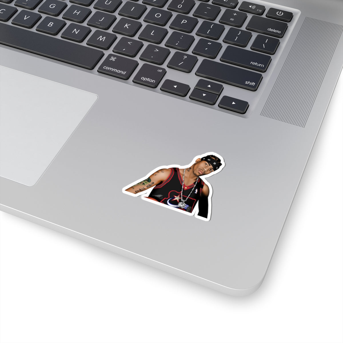 Kiss-Cut Sticker – Hip-Hop Artist Portrait Laptop Decal