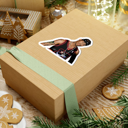 Kiss-Cut Sticker – Hip-Hop Artist Portrait Laptop Decal