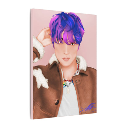 Haechan Fanart Matte Stretched Canvas