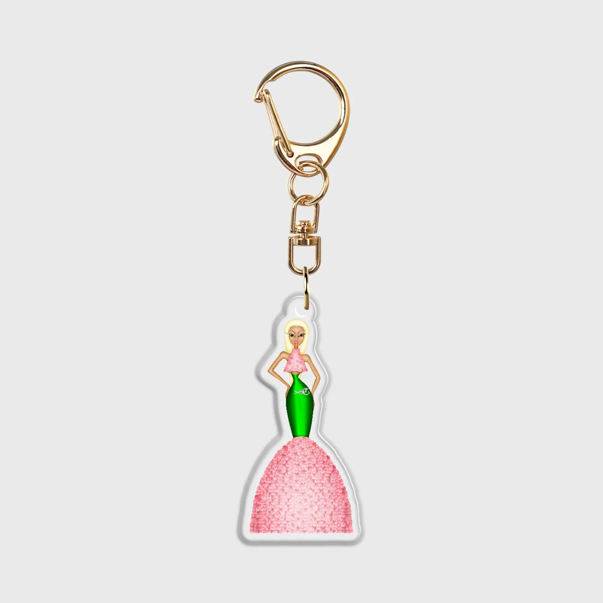 Mermaid Petal Gown Epoxy Keychain