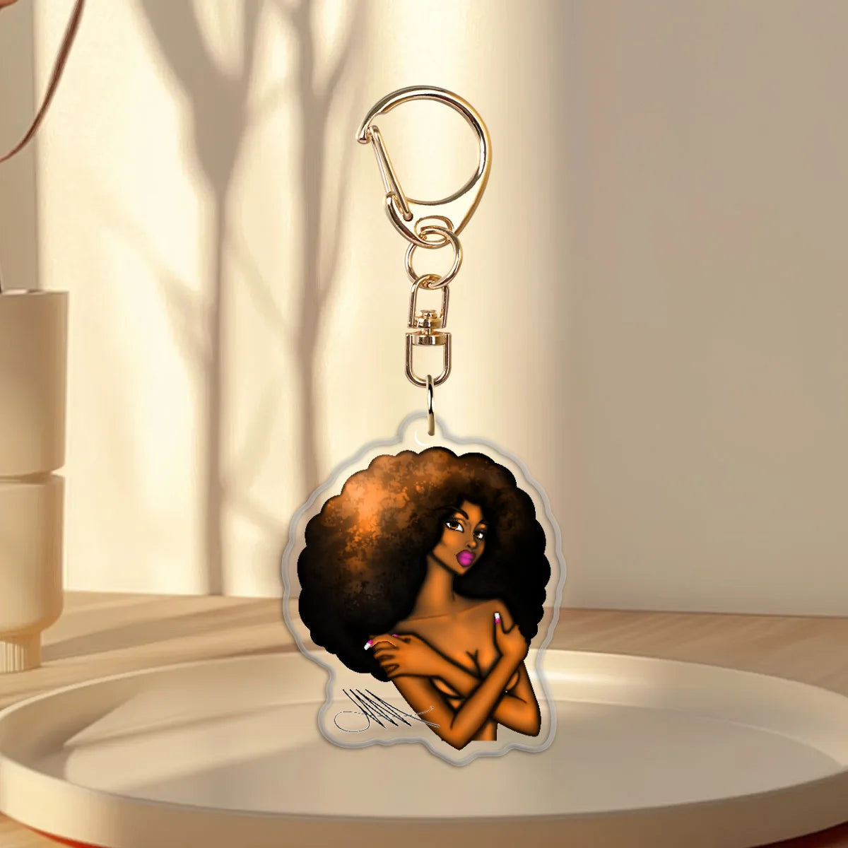 Coco Butter Epoxy Keychain
