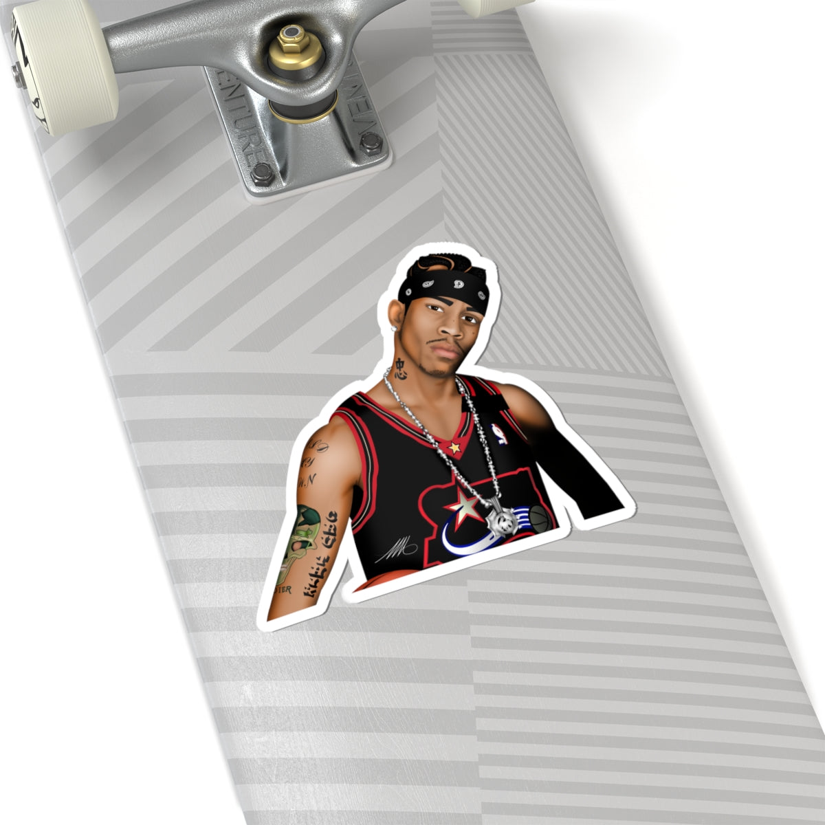Kiss-Cut Sticker – Hip-Hop Artist Portrait Laptop Decal