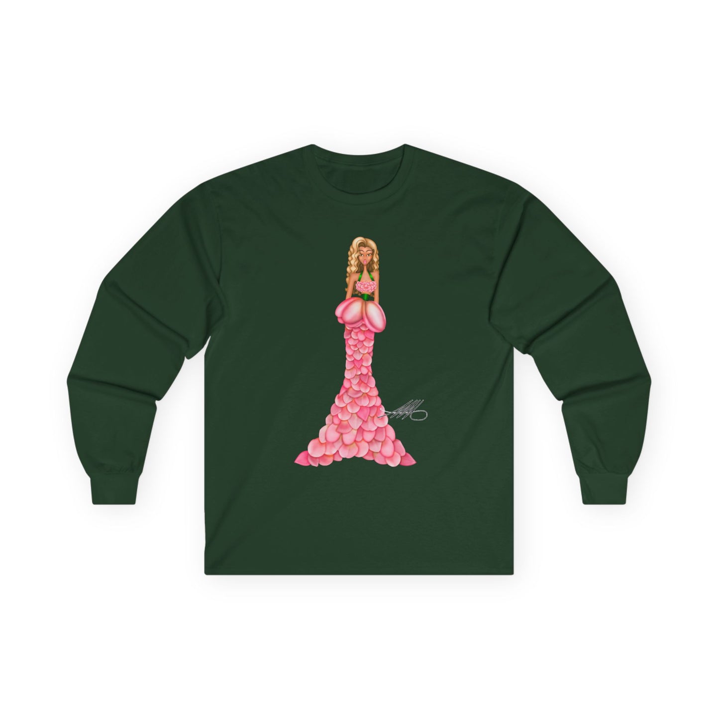 Jazmine's Petal Gown Long Sleeve T-Shirt