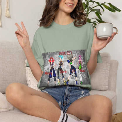 Anime-Inspired Fashion Characters Graphic T-Shirt