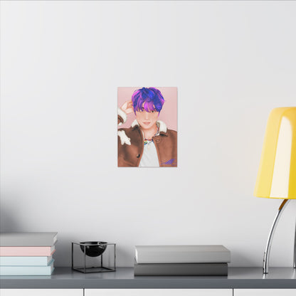 Haechan Fanart Matte Stretched Canvas