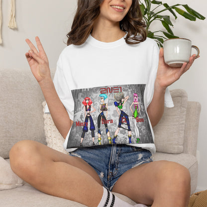 Anime-Inspired Fashion Characters Graphic T-Shirt