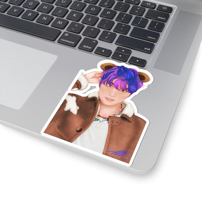 Haechan Kiss-Cut Vinyl Sticker "Teddy Bear" version