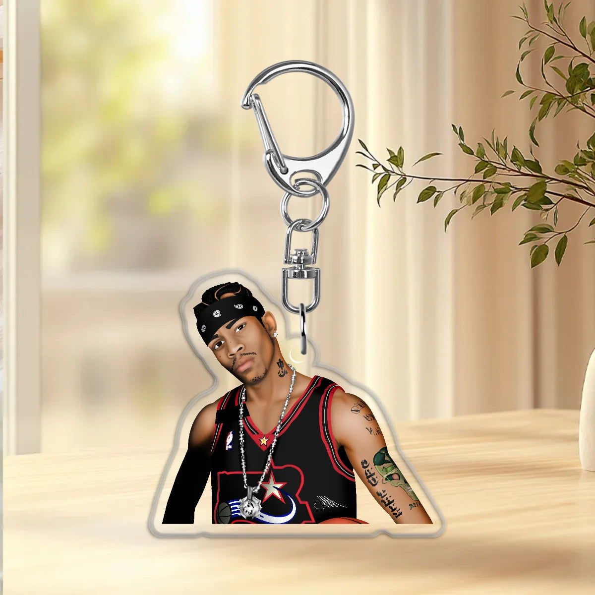 The Answer Epoxy Keychain