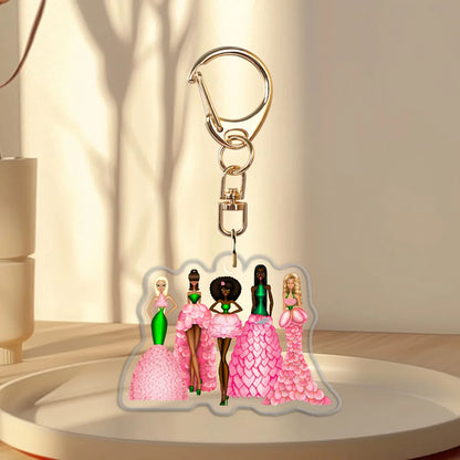 Petal Gowns Epoxy Keychain