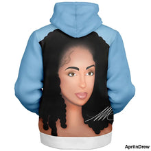 Load image into Gallery viewer, Zip Up Hoodie with Fleece Lining Microfleece Ziphoodie - AOP
