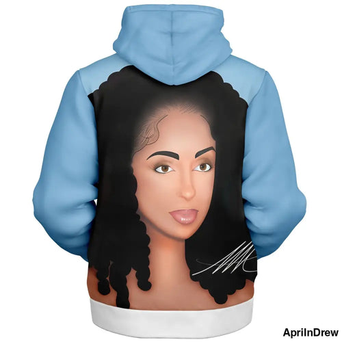 Zip Up Hoodie with Fleece Lining Microfleece Ziphoodie - AOP