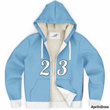Load image into Gallery viewer, Zip Up Hoodie with Fleece Lining Microfleece Ziphoodie - AOP