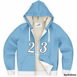 Zip Up Hoodie with Fleece Lining Microfleece Ziphoodie - AOP